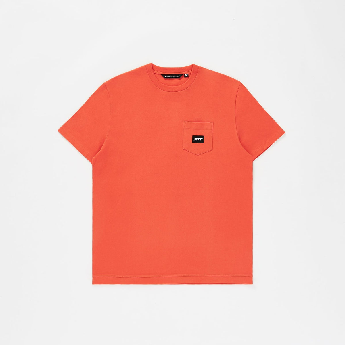 Essential Standard Fit Pocket Tee Flame Red
