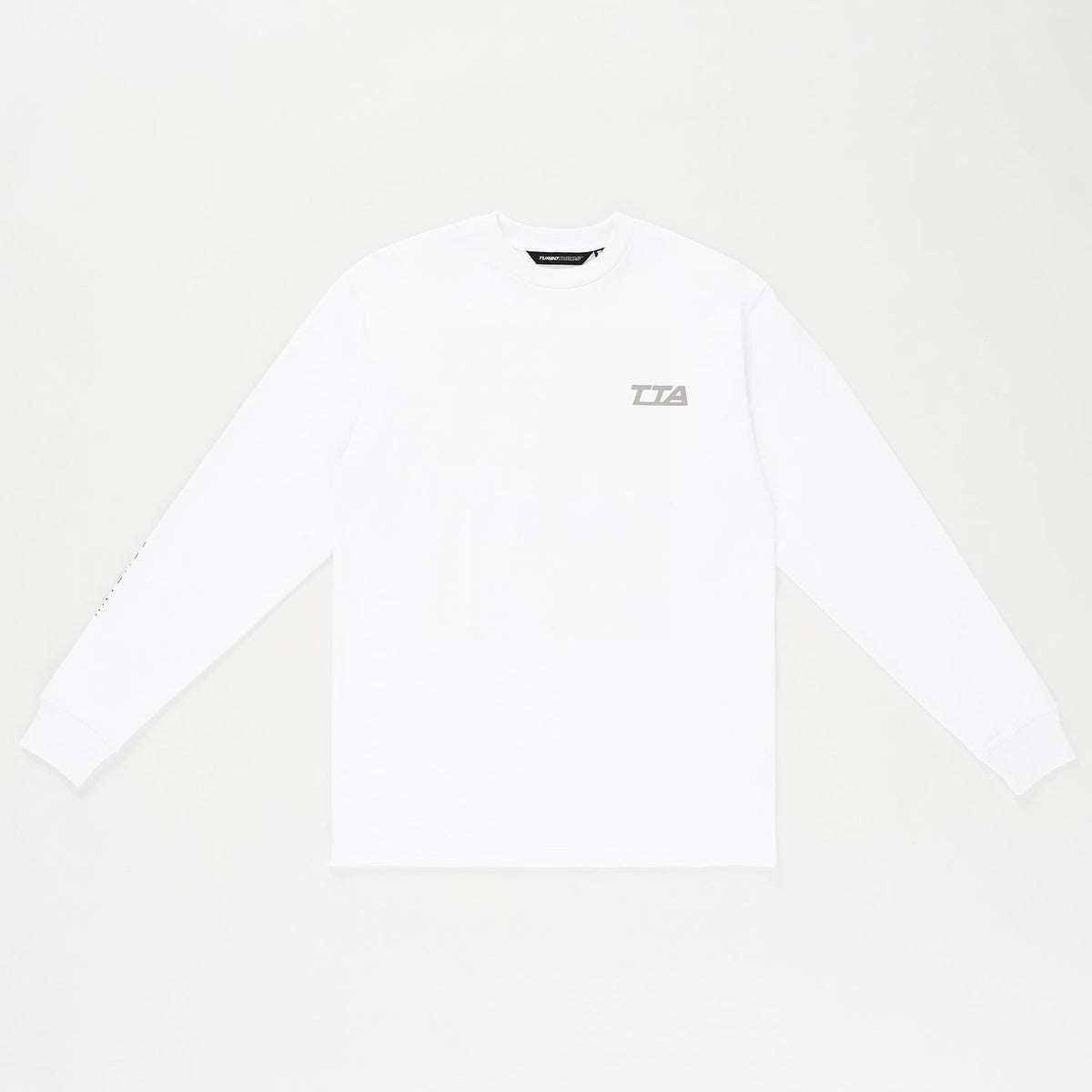 Straton Standard Fit Long Sleeve Tee White